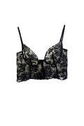 Bralette corto de encaje floral