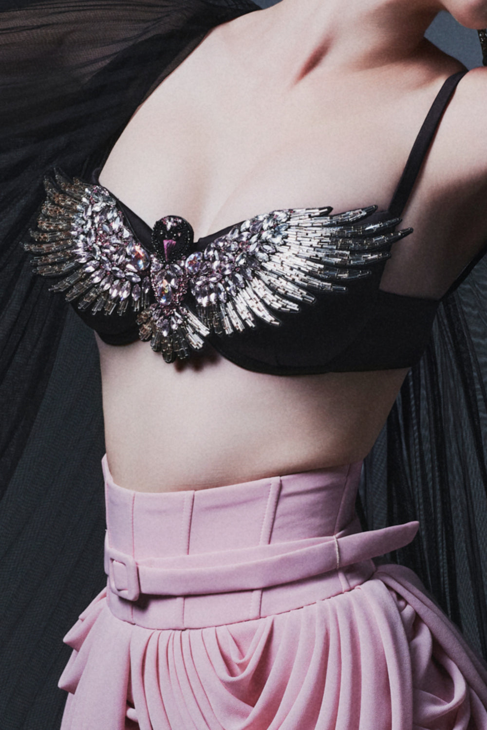 Bralette con abalorios
