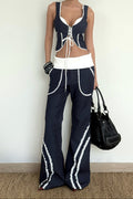 Pantalones con apliques
