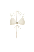 Bralette corto de crepé con tirantes finos