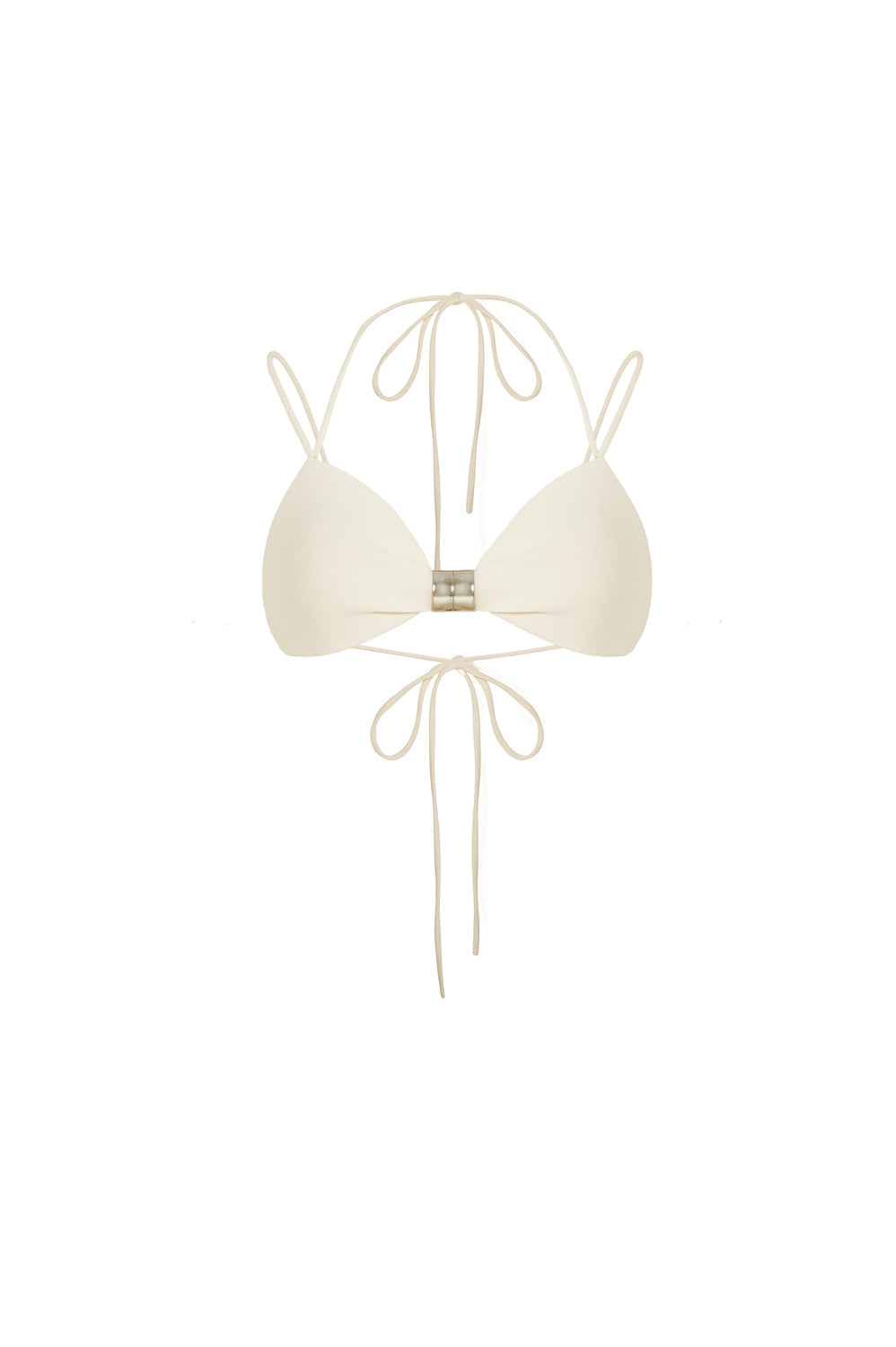 Bralette corto de crepé con tirantes finos