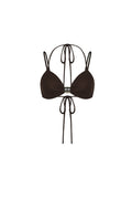 Bralette corto de jersey con tirantes finos