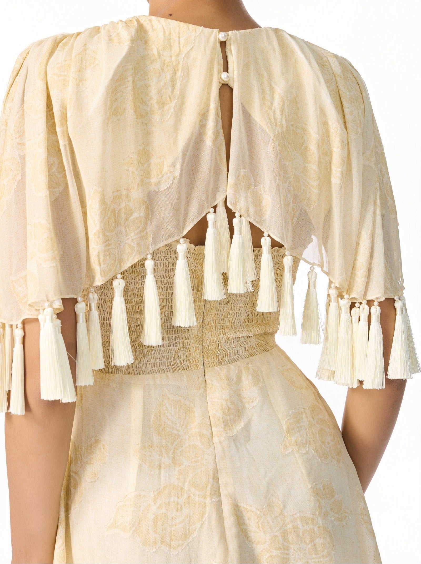 Minivestido con borlas