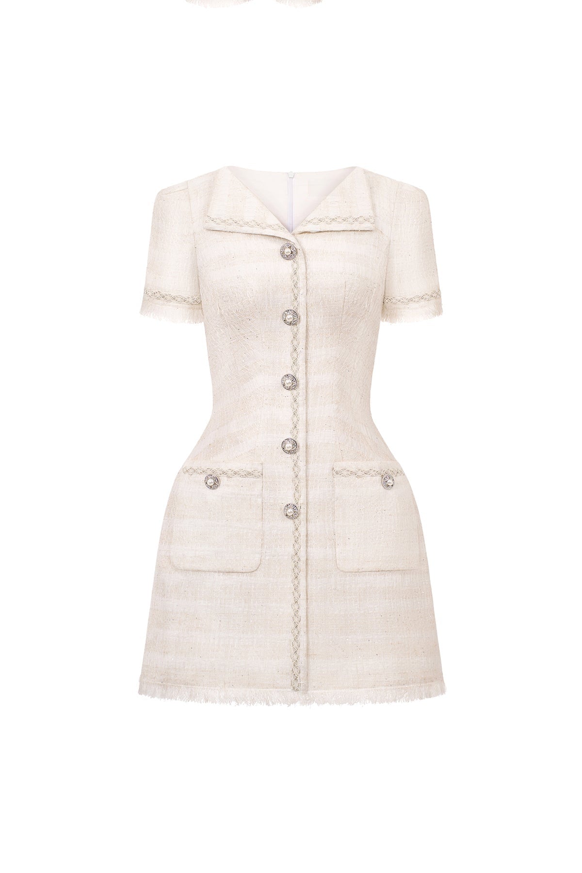 Minivestido con escote con muesca