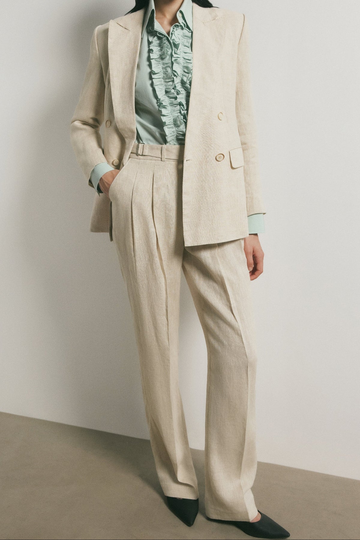 Pantalones plisados