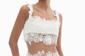 Bralette corto de encaje con tiras